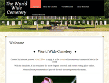 Tablet Screenshot of cemetery.org